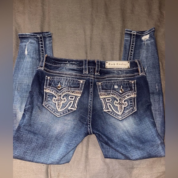 Rock Revival Women's Blue Jeans - Picture 1 of 1